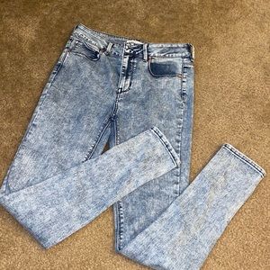 High Rise skinny jeans - acid wash